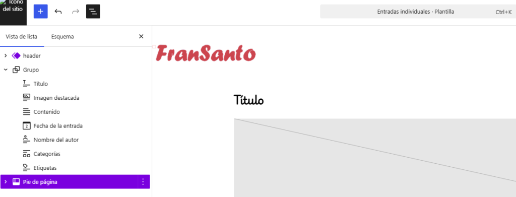 Edición de la plantilla de entradas individuales en WordPress