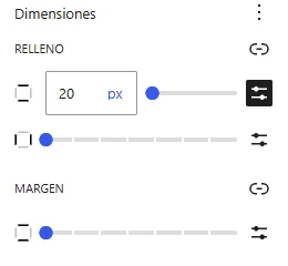 Configuración del relleno del grupo de la cabecera en WordPress