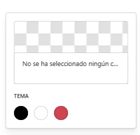 Selector de colores del editor de WordPress que muestra únicamente los tres colores definidos en la paleta del tema