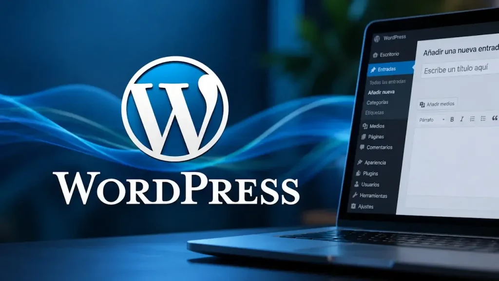 WordPress, plataforma utilizada para crear y gestionar sitios web.